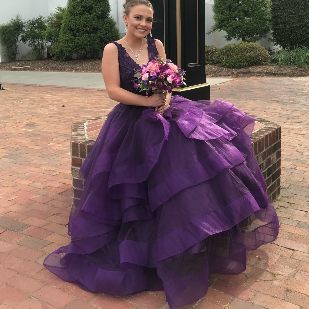 Purple prom dress